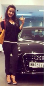 neha with car